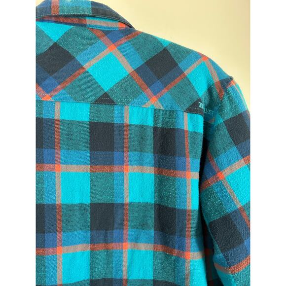 Quiksilver Men's Small Blue Plaid Sherpa Lined Shacket - Picture 10 of 10